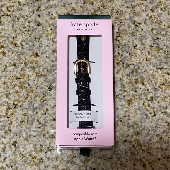 NEW! Kate Spade Croc Embossed Leather Apple Watch - Picture 14 of 14